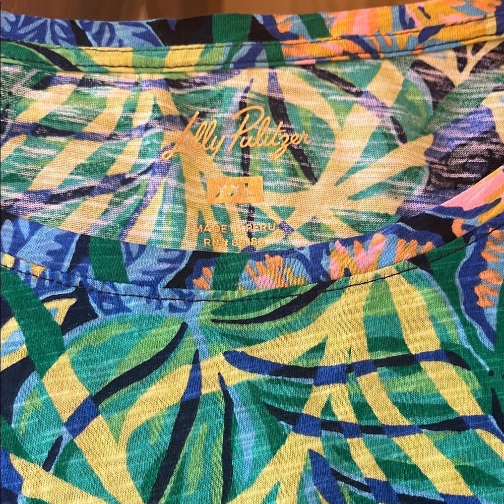 Lilly Pulitzer Multicolor Tropical Print Top